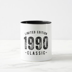 Caneca Ano de Nascimento Clássico de 1990