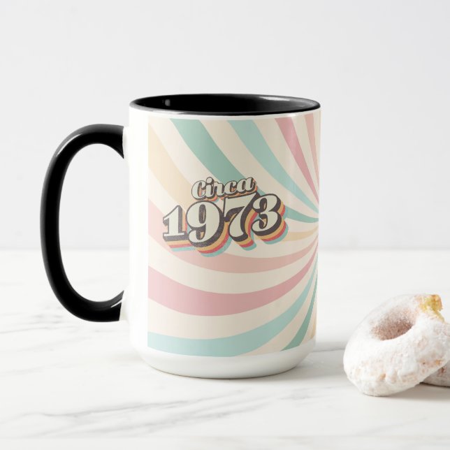 Caneca Ano de Nascimento - Por volta de 1973 (Com Donut)