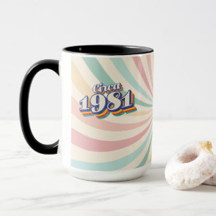 Caneca Ano de Nascimento - Por volta de 1981