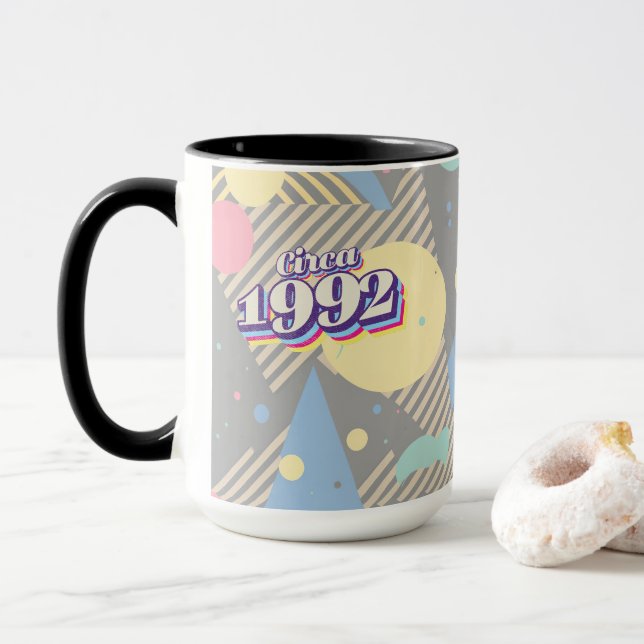 Caneca Ano de Nascimento - Por volta de 1992 (Com Donut)
