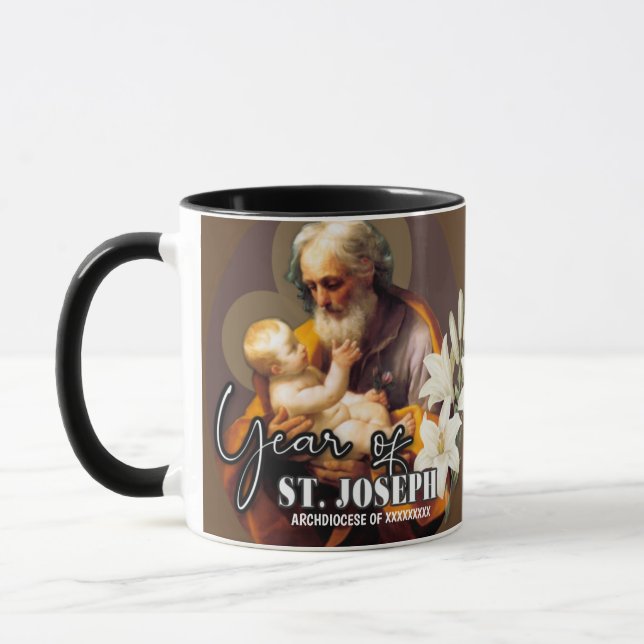 CANECA ANO DE RUAS. JOSEPH CATÓLICO PERSONALIZADO (Esquerda)