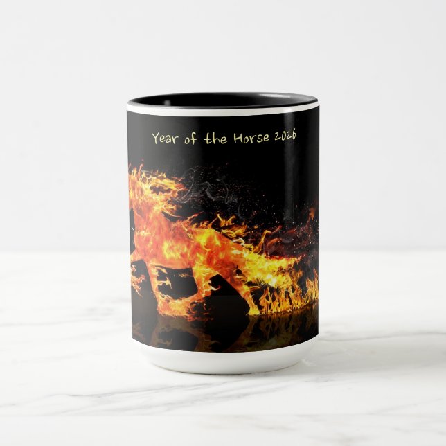 Caneca Ano do Cavalo 2026 (Cavalo de Fogo) (Centro)