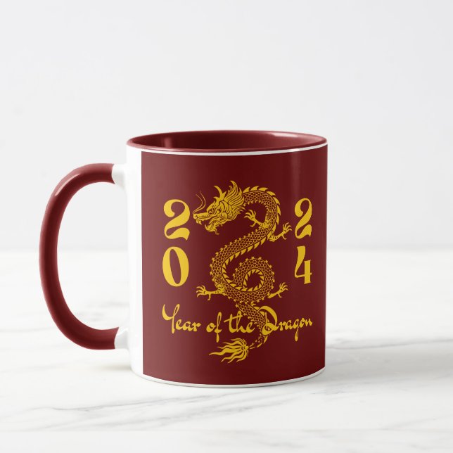 Caneca Ano do Dragão Ouro (Esquerda)