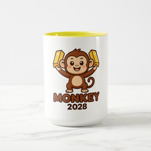Caneca Ano do Macaco 2028 (Centro)