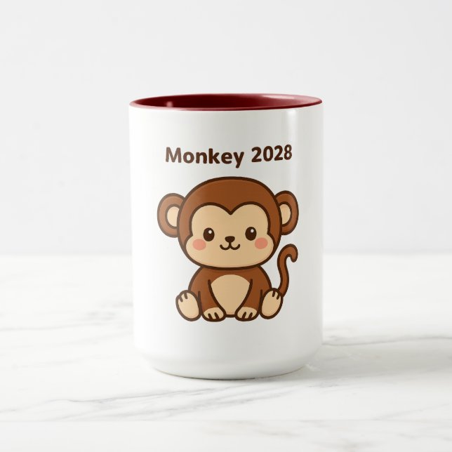 Caneca Ano do Macaco 2028 (Centro)