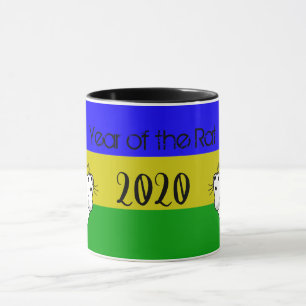Caneca Ano do Rat 2020 Mouse com Texto