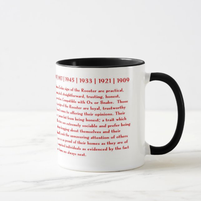 CANECA ANO DO ZODÍACO PAPERCUT DO GALO (Direita)