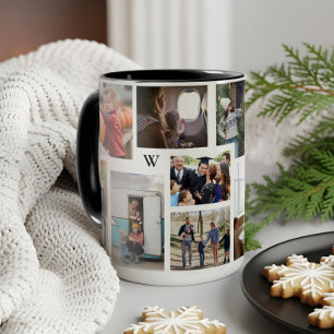 Caneca Ano em Momentos Foto da Família Colagem de Fotos M