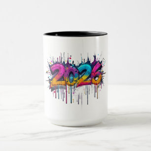 Caneca Ano Novo 2026 Mug comemora o presente do próximo a