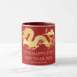 Caneca Ano Novo Chinês 2024, Ano Do Dragão
