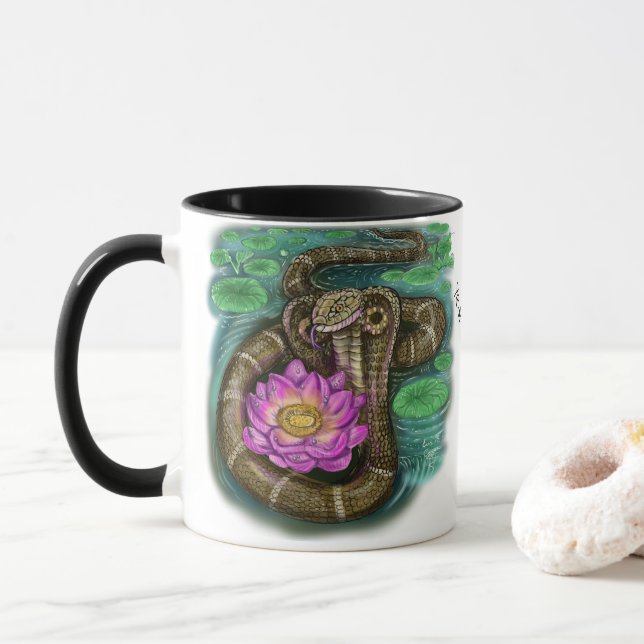 Caneca Ano Zodíaco Chinês do Cobra (Com Donut)