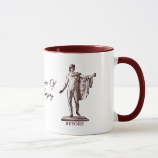 Caneca Antes e depois