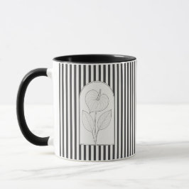 Caneca Anthurium Elegante Flor Botânico