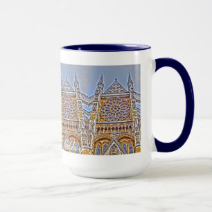 Caneca Antiga Abadia do inverno, mosteiro de Cisterciano,