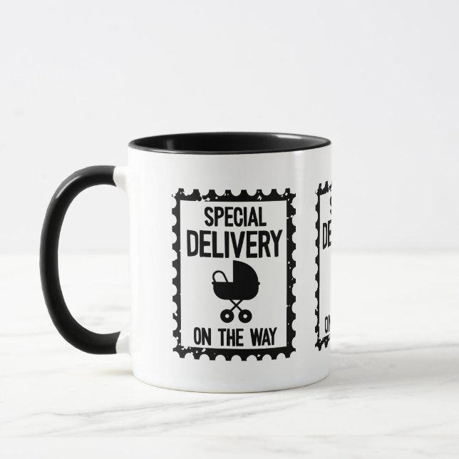 Caneca Anúncio de bebê fofo  (Esquerda)
