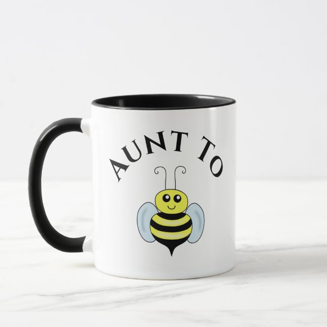 Caneca Anúncio De Gravidez Da Tia Nova (Esquerda)