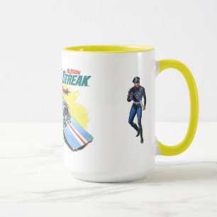 Caneca Anúncio de prata do vintage da raia