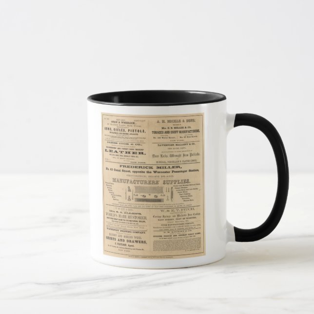 Caneca Anúncios de nove empresas (Direita)