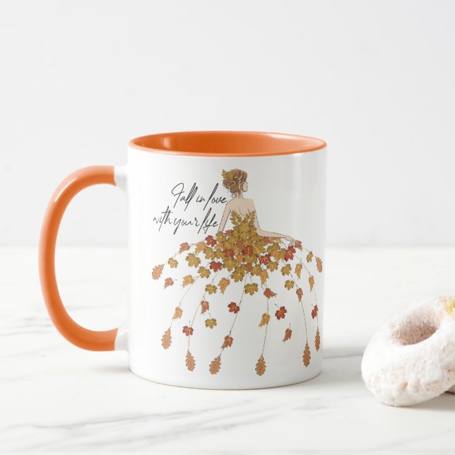 Caneca Apaixone-se pela Sua Vida (Com Donut)