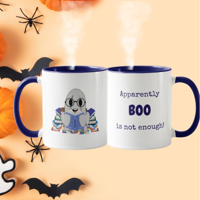 Caneca Aparentemente BOO Não É O Suficiente Fantasma Engr (Criador carregado)
