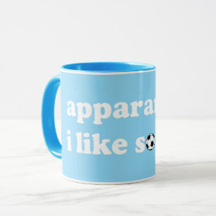 Caneca Aparentemente, eu gosto de futebol