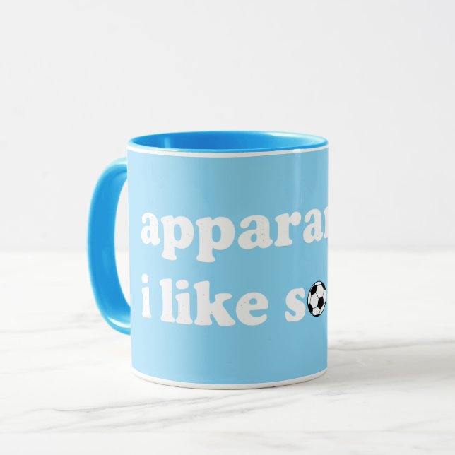 Caneca Aparentemente, eu gosto de futebol (Frente Esquerda)