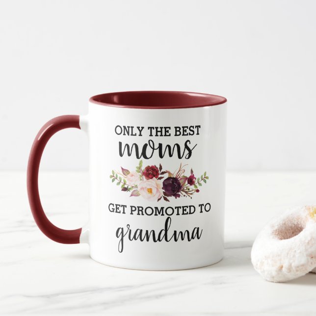 Caneca Apenas as melhores Mães são promovidas à vovó (Com Donut)