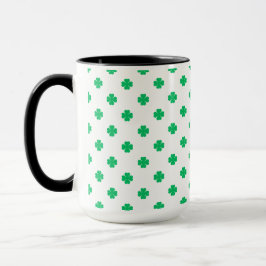 Caneca Apenas Design de Trevos 