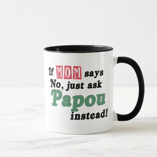 Caneca Apenas peça Papou (Direita)