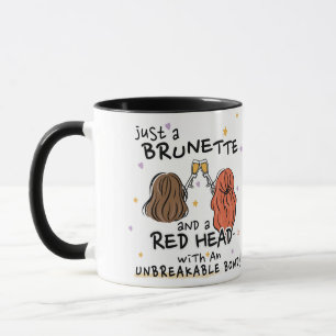 Caneca "Apenas um Brunette e uma Cabeça Vermelha"