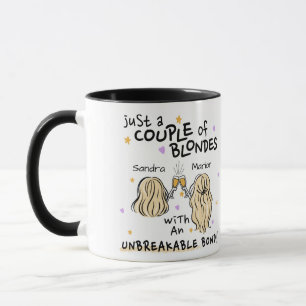 Caneca "Apenas um casal de loiras" Nome personalizado Mug