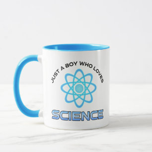 Caneca Apenas um garoto que ama ciência
