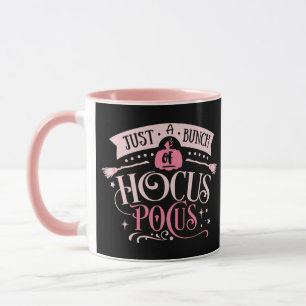 Caneca Apenas um monte de Hocus Pocus Pink e Black Hallow