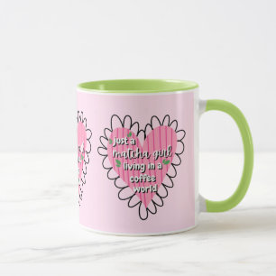 Caneca Apenas uma Garota Matcha Estética de Coração – Ros