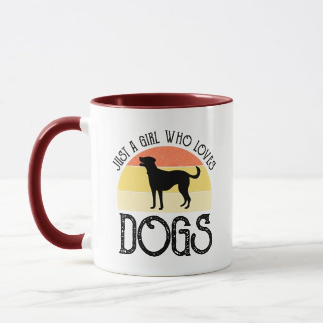Caneca Apenas Uma Garota Que Ama Cachorros (Esquerda)
