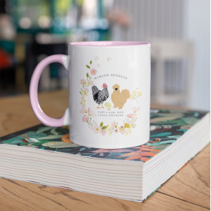 Caneca Apenas uma Garota Que Ama Galinhas Monograma