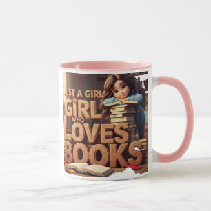 Caneca Apenas uma garota que ama livros