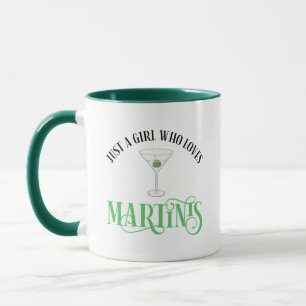Caneca Apenas Uma Garota Que Ama Martinis