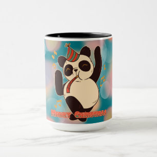 Caneca Apenas uma garota que ama pandas Festa de Natal