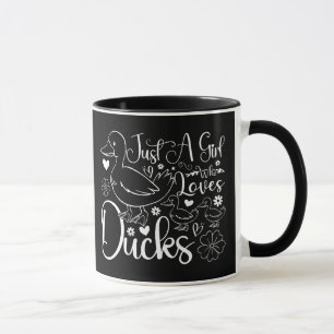 Caneca Apenas Uma Garota Que Ama Patos Fofa Dona de Patos