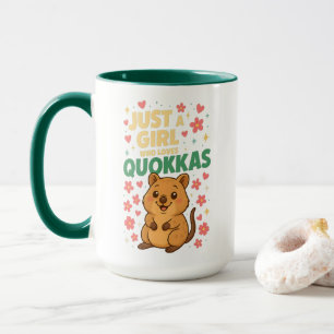 Caneca Apenas uma Garota que Ama Quokkas  Quokka Sorriden