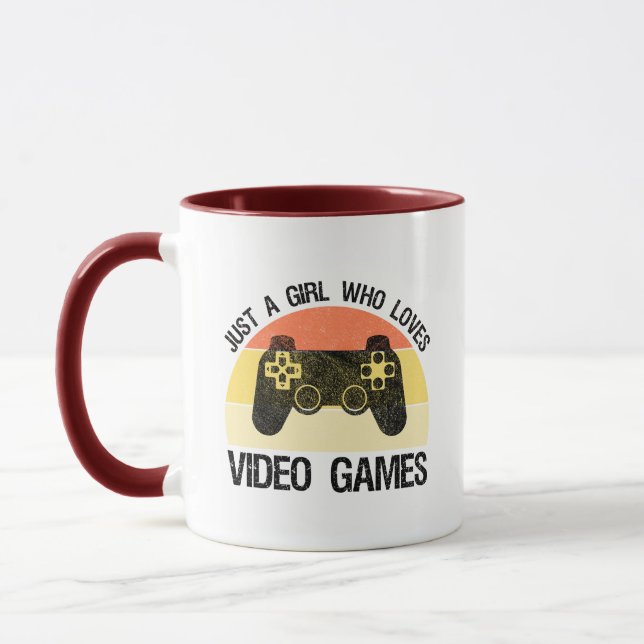 Caneca Apenas Uma Garota Que Ama Video Games (Esquerda)