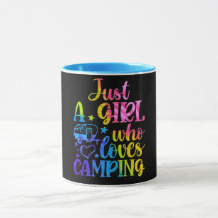 Caneca Apenas Uma Menina Que Adora Acampar   
