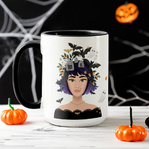 Caneca Apenas Uma Menina Que Ama A Bela Testinha De Hallo