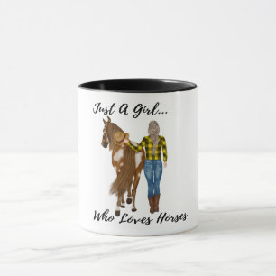 Caneca Apenas Uma Menina Que Ama Cavalos