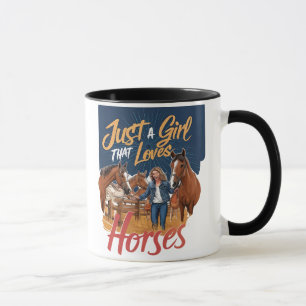 Caneca Apenas Uma Menina Que Ama Cavalos(1)