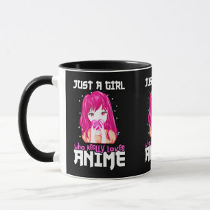 Caneca Apenas Uma Menina Que Ama Mesmo Anime