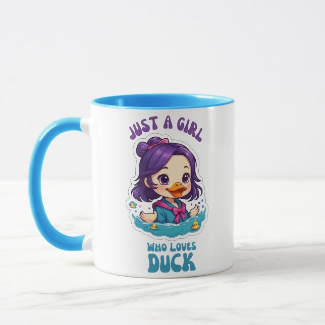 Caneca Apenas Uma Menina Que Ama Pato (Esquerda)