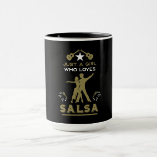 Caneca Apenas Uma Menina Que Ama Salsa Dance