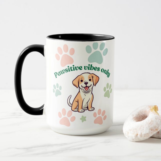 Caneca Apenas Víblias Pawsitive (Com Donut)